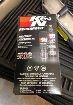 K&n recharger air filter cleaning kit