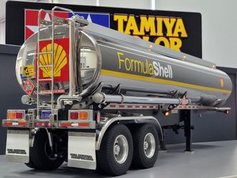 Tamiya RC 1/14 Shell Fuel Tank Tanker Trailer 56303 +Light Kit +Motorized Leg