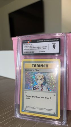 CGC 9 Mint Professor Oak Holo Pokémon Card