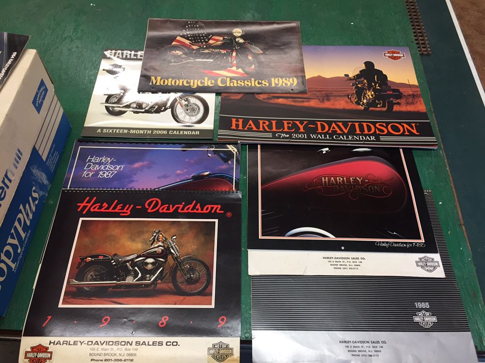 Harley Davidson Calendars Lot Of 7