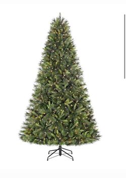 Home Accents Holiday 7.5 ft. Forest Pine LED Pre-Lit Artificial Christmas Tree T16 Retail $199 Our price $120