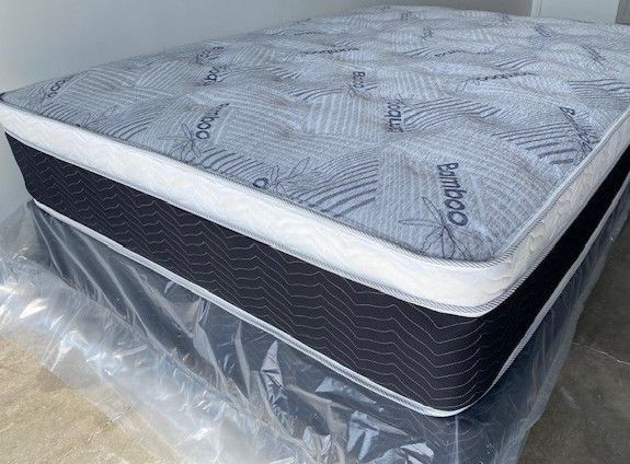 Queen Euro Bamboo Pillow Top!!