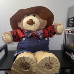 Vtg Farrell FurSkin Stuffed Animal Bear Xavier Roberts Original Plush Teddy
