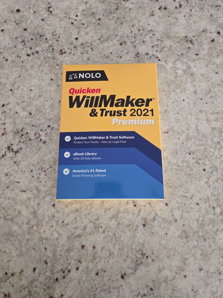 Brand New Quicken WillMaker & Trust 2021 Premium