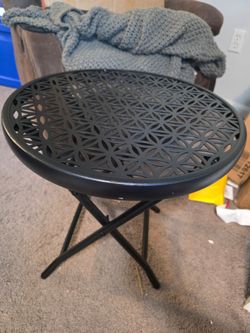 Folding Side Table - Metal