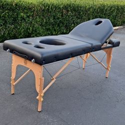 Massage Table w/ Accessories, Carry Case, Pregnancy Maternity 