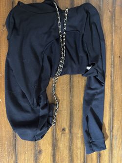 Black Cropped Cover-up