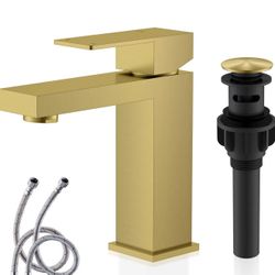 Brand new bathroom faucets available in two elegant finishes: Gold and Matte Black.