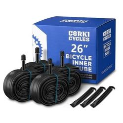 26 Inch Mountain Bike Inner Tube 4-Pack, Bike Tube 26 x 2.125-2.4 Schrader Valve 32mm