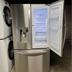 Fridge Stainless Steel LG Extra Door Everything Works We Deliver 