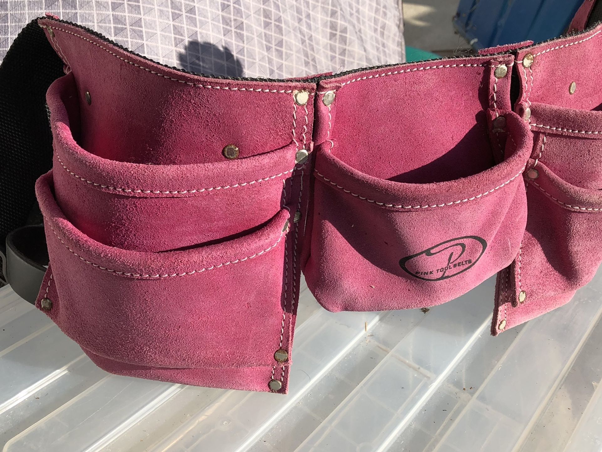 Pink Suede Tool Belt