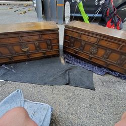 Antique Korean Bedside Cabinets
