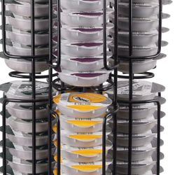 NEW IN BOX Cocktail Pod Holder for Bartesian, Storage Carousel for Bartesian Cocktail Capsules,Chrome Metal Coffee Pod Holder, 360-Degree Rotation, Ho