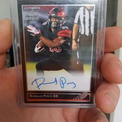 Seahawks Running Back Richard Penny Leaf Ultimate Draft This Is A Fatter Big Auto Rookie Of Rashad Penny!