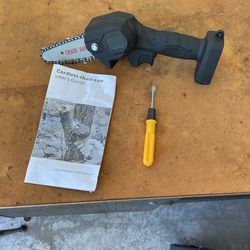 cordless chain saw