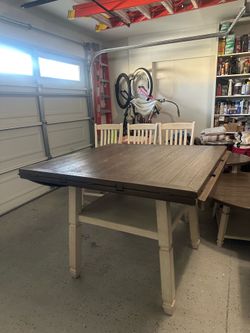 Farm house dining table matching end tables