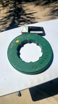 Greenlee 436-10 Nylon Fish Tape 100 foot. This is for fishing electrical wire through wall cavities. 
P/U YUCAIPA