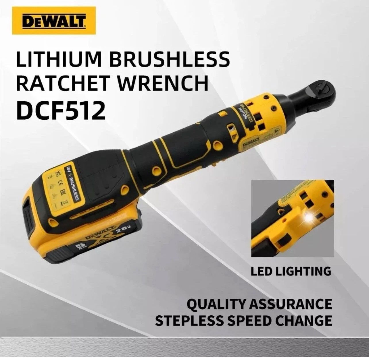 Ratchet DCF512 , Uses 20v Battery 