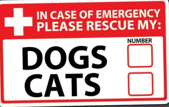 EMERGENCY ALERT VINYL DECAL.. A MUST FOR EVERY HOME.