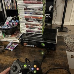 Xbox 360, 250gb And 20 Games