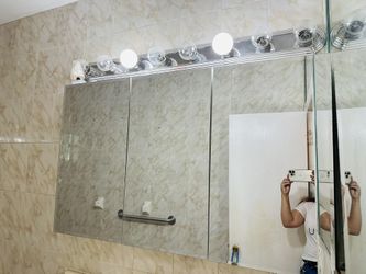 3 Mirror Bathroom Vanity Cabinet 