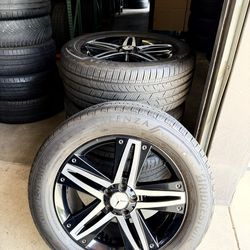 275/50/20 Bridgestone Tires Mercedes Benz GL OEM rims/tires