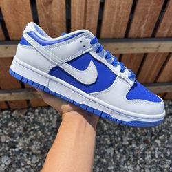 Nike Dunk Low Racer Blue White (Size 7.5, 8.5, 9, 11, 11.5, 12)