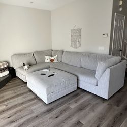 Ashley Furniture Sectional Couch & Ottoman