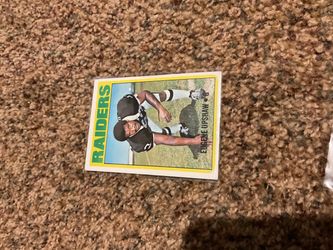 1972 Topps Eugene Upshaw rookie football card Oakland Raiders Legend HOF
