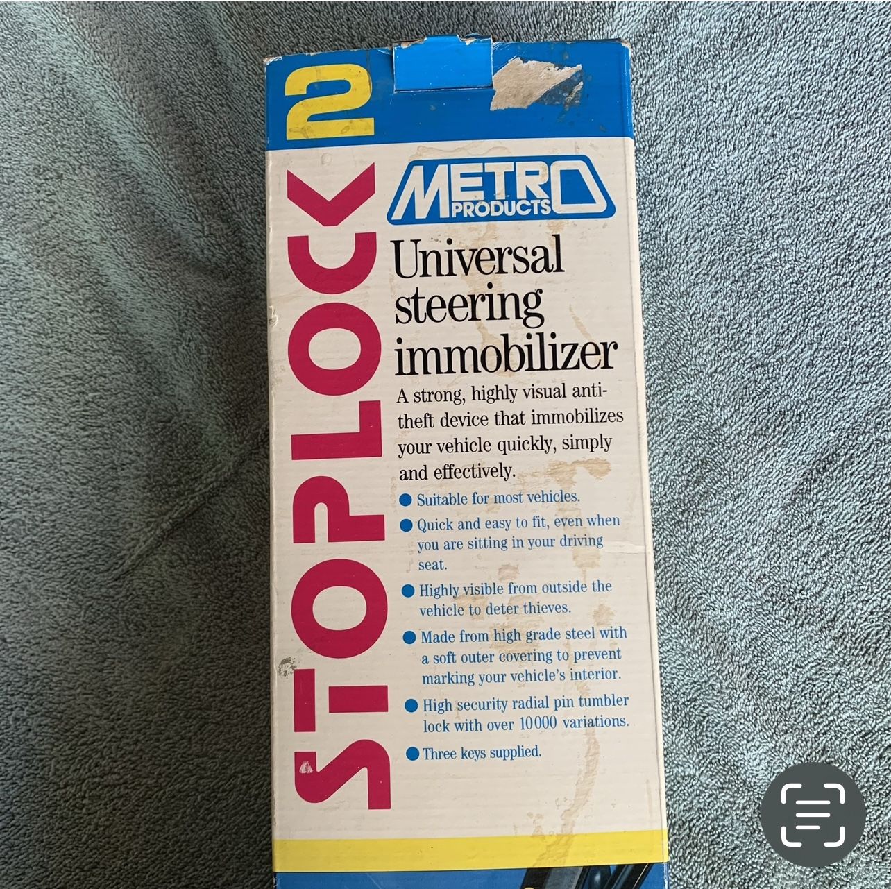 Stoplock 2 Universal Steering Wheel Immobilizer Antitheft Device for