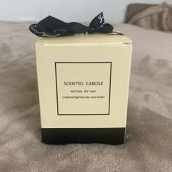 Scented Candle: Natural Soy Wax