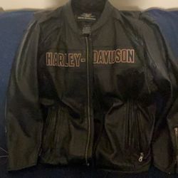 Authentic Harley Davidson, Leather Jacket 2X Plus Croc Skin Riding Boots W/slip Prof Soles Size 9….$275