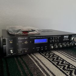 Pyle P3001BT 3000W Bluetooth Stereo Amplifier – Tested & Working