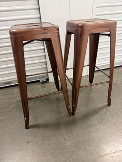Bar Stools - Metal (set of 2)