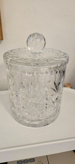 Cut Crystal Biscuit Jar