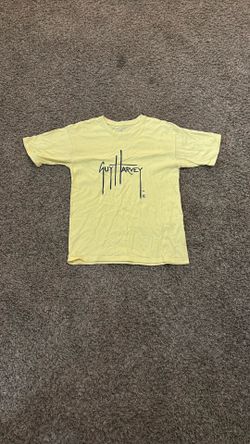 Guy Harvey Men's Small Yellow Graphic T-Shirt