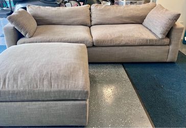 Arhaus Beale 108" Sofa + Matching 43" Ottoman — $1,295