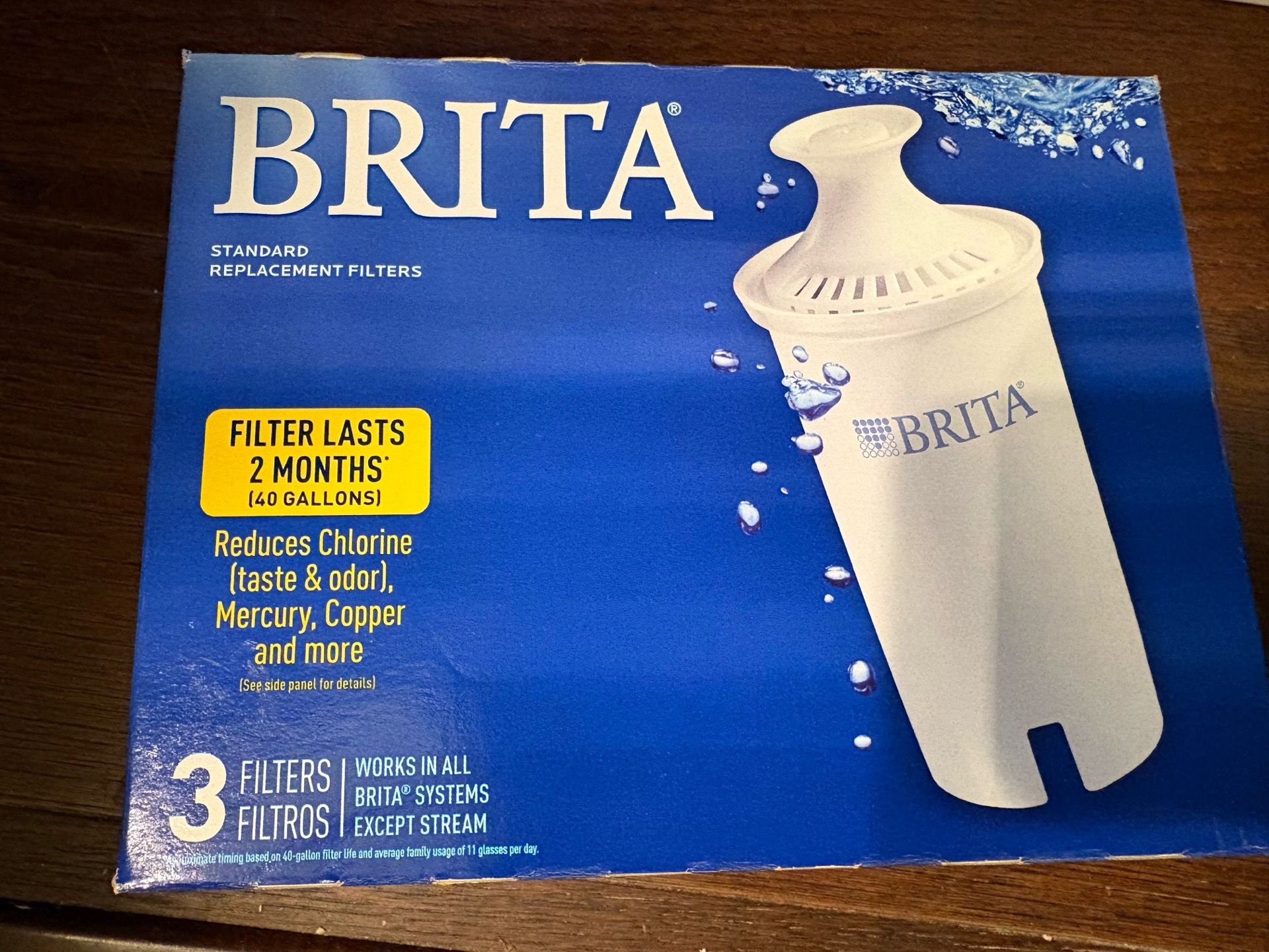 Brita 3 pack fliter