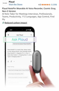Plaud NotePin Bundle