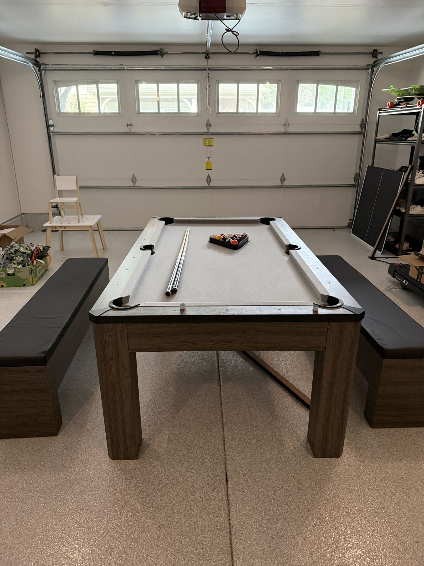 Pool Table, Ping Pong And Dinner Table