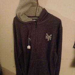 Zoo York Y2K Purple Gray Zip Up Skateboarding Hoodie Sz Med Vintage W/ Tags 