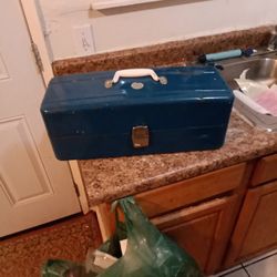 Blue Vintage Tackle Box