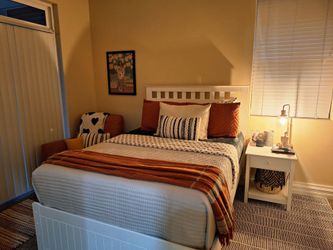 Full Size Bed Frame, Mattress and Box Spring
