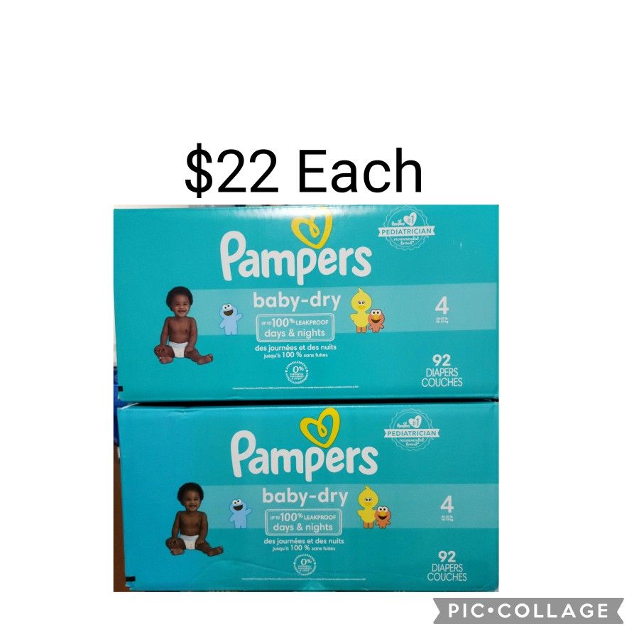 Pampers Size 4 $22 Each
