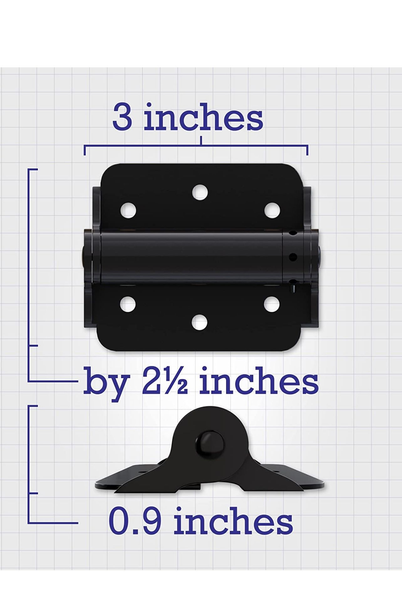 Hillman 852868 Hardware Essentials 852546 Satin Brass DoubleActing (3