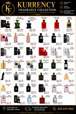 Designer perfume and cologne