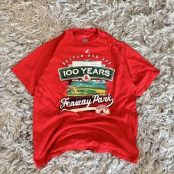 Majestic Boston Red Sox Fenway Park 100 Years Tee – Red
