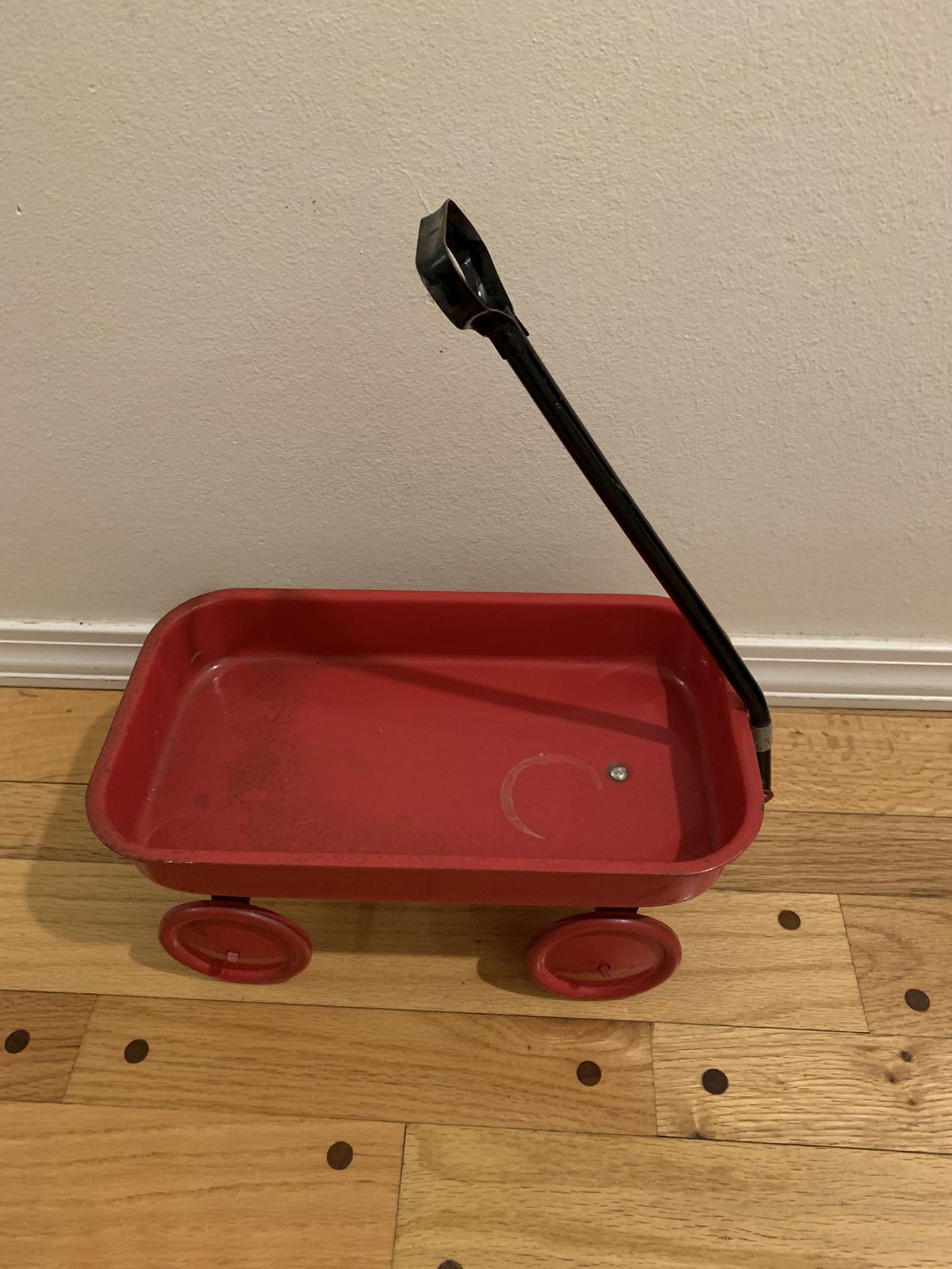 Vintage 1960’s Mini Red Metal Wagon