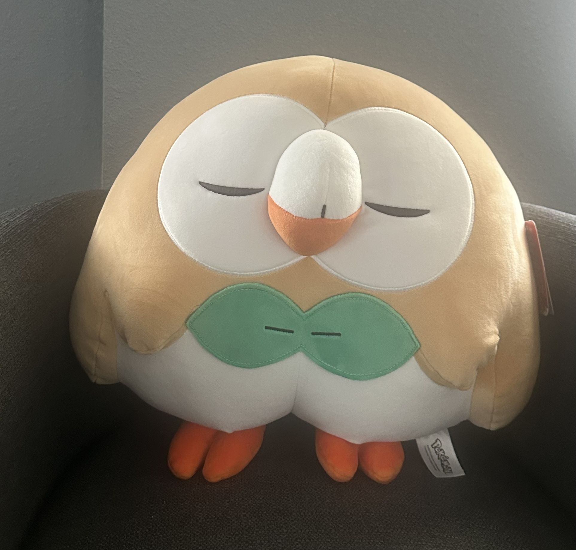 Pokemon Rowlet Sleeping Plush 18”