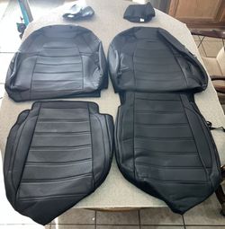 Honda CRV 2017-2022 Aomsazto Car Seat Covers *Full Set* PU Leather Black